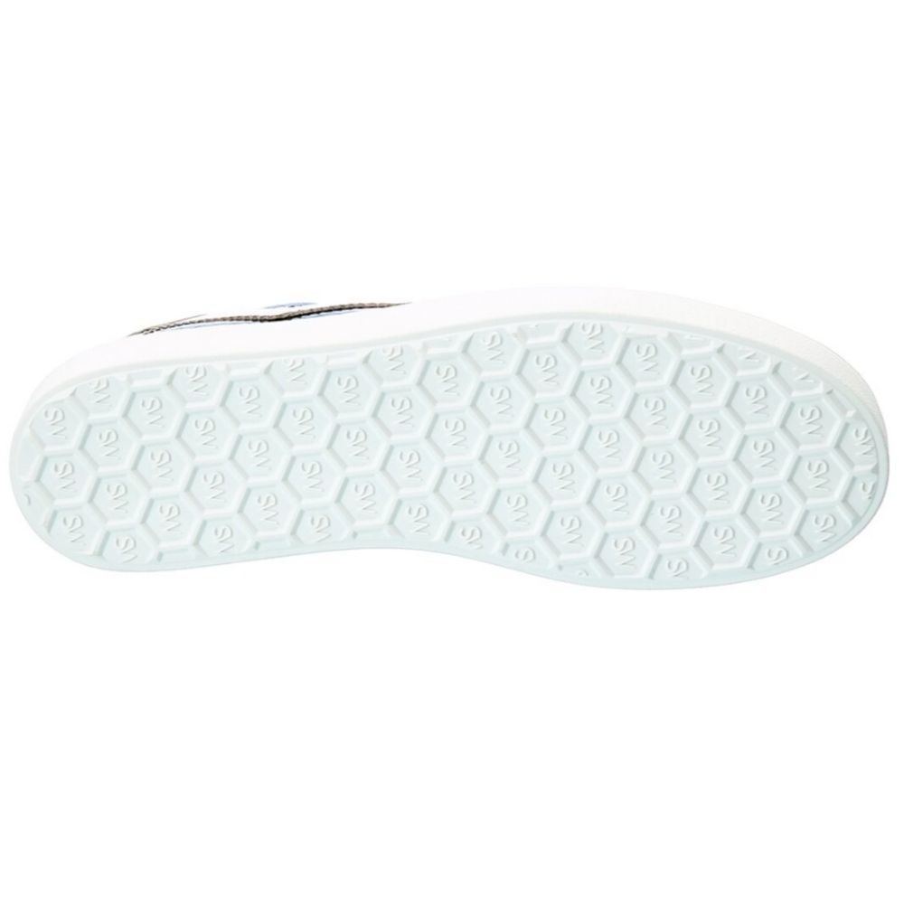 Stuart Weitzman Daryl Snake-Embossed Leather Snea… - image 4